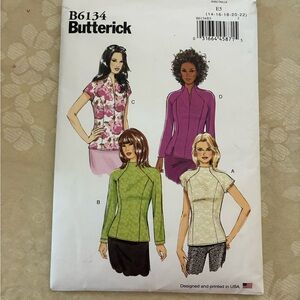 Butterick Pattern B6134 Women's Sizes 14, 16, 18, 20, 22 C. 2021 Uncut